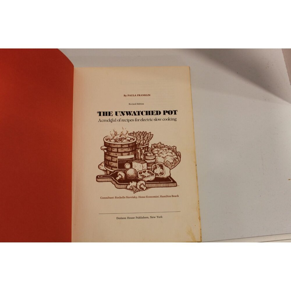 Vintage "The Unwatched Pot" Slow Cooking Recipes for Your Crook-Pot Hardcover197 - Picture 2 of 5